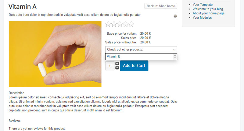 Result of language override